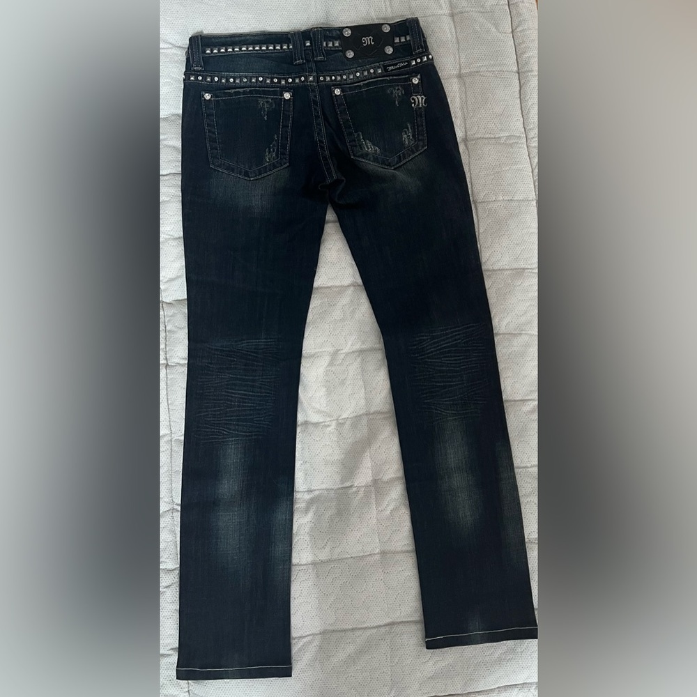 Miss Me Women's Dark Indigo Straight Jeans